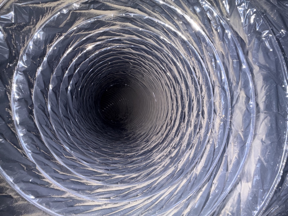 Clean duct after cleaning